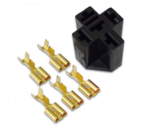 Relay socket with pins КР5 (5pcs-6,3mm)
